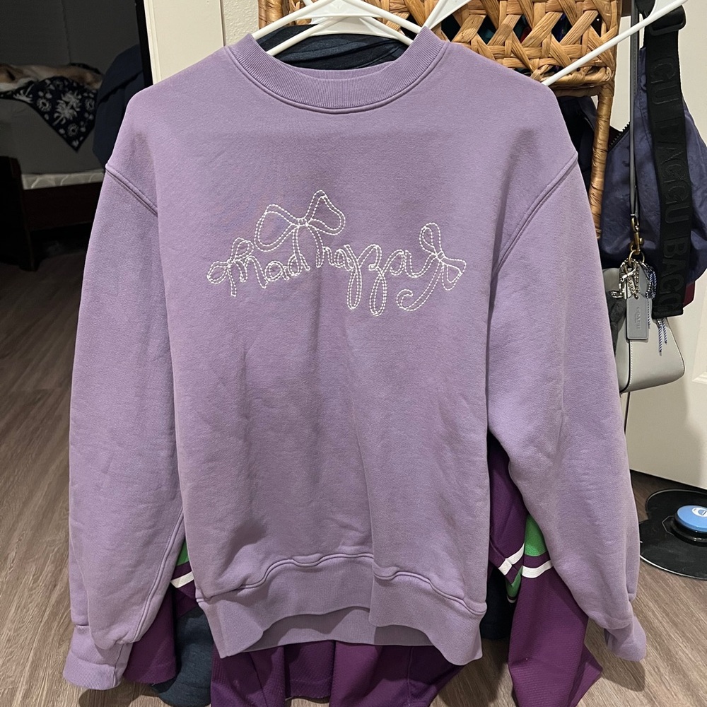 Madhappy Purple Bow Crewneck